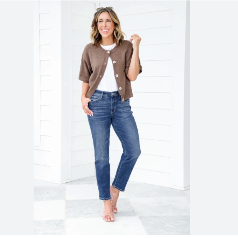 Judy Blue Boyfriend Mid-Rise Dark Wash Boyfriend Jeans Size 9/29